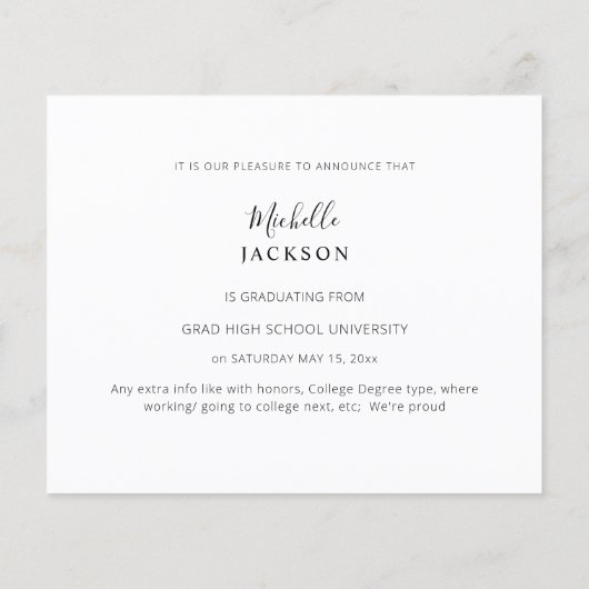 Budget School Spirit 6 Foto Afstuderen Black G an (Achterkant)