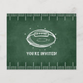 Budget schoolbord Football Foto 1e verjaardag (Achterkant)