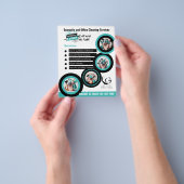 ⭐️BUDGET Schoonmaak Diensten DIY Sjabloon Blauwgro Flyer (Hand)