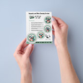 ⭐️BUDGET Schoonmaak Diensten DIY Sjabloon Sage Gre Flyer (Hand)