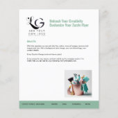 ⭐️BUDGET Schoonmaak Diensten DIY Sjabloon Sage Gre Flyer (Achterkant)