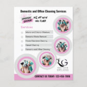 ⭐️BUDGET Schoonmaak Diensten DIY Sjabloon Snoep Ro Flyer (Voorkant)