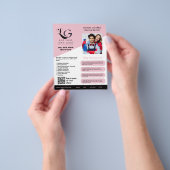 ⭐️BUDGET Schoonmaakdiensten DIY-sjabloon Blush Roz Flyer (Hand)