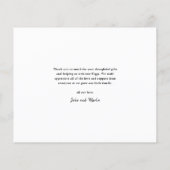 Budget Script 3 Foto Baby Aankondiging Dank u (Achterkant)