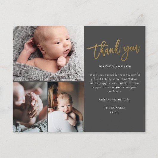 Budget Script 3 Foto Baby Hartelijk dank (Voorkant)
