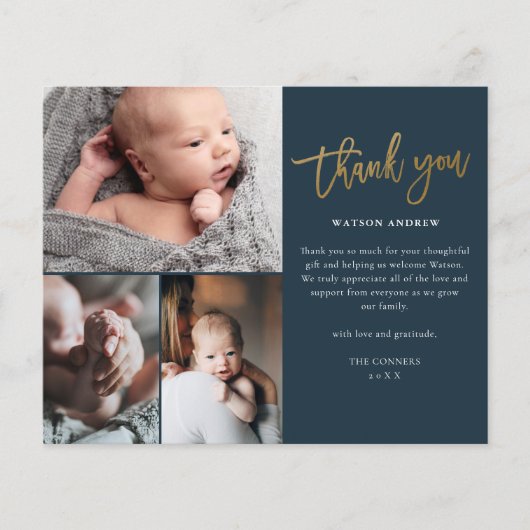 Budget Script 3 Foto Baby Hartelijk dank (Voorkant)