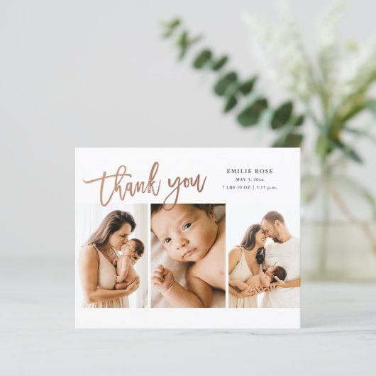 Budget Script 3 Foto Baby Hartelijk dank (Staand voorkant)