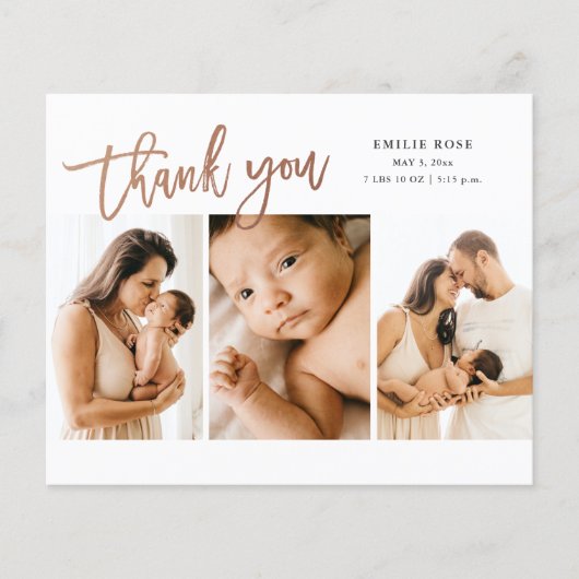 Budget Script 3 Foto Baby Hartelijk dank (Voorkant)