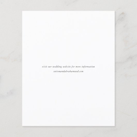 Budget Script 3 Foto Bruiloft Save the Date Kaart (Achterkant)