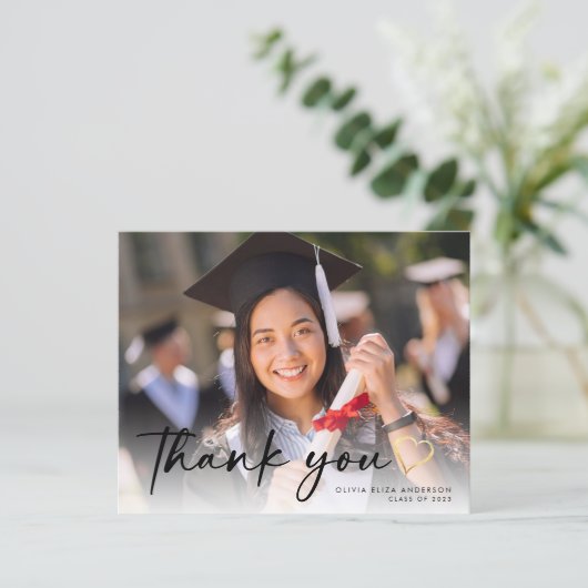 BUDGET Script Afstuderen Foto Hartelijk dank (Staand voorkant)