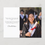 BUDGET Script Afstuderen Foto Hartelijk dank (Achterkant)