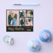 Budget Script Collage Pine Kerstfeestdag brochure (Enkel)