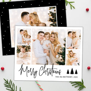 Budget Script Denne 5 Foto Collage Kerstkaart