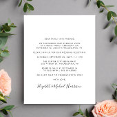 Budget Script Foto Bruiloft Receptie uitnodiging