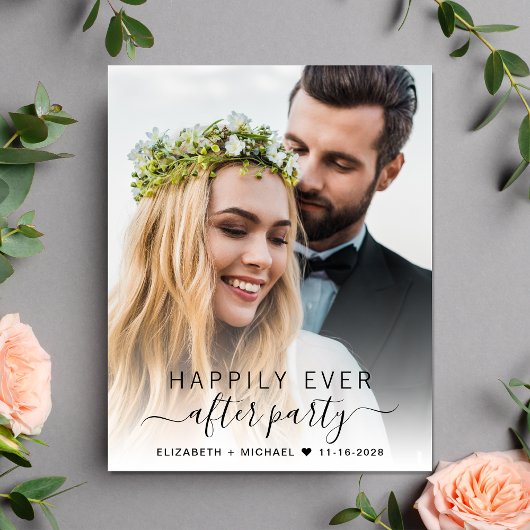 Budget Script Foto Bruiloft Receptie uitnodiging