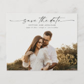 Budget Script Foto Bruiloft Save the Date Kaarten (Voorkant)