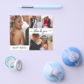 Budget Script Foto Collage Bruiloft Dank u Flyer (Enkel)