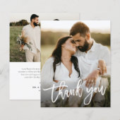 Budget Script Foto Huwelijk Dankkaart (Voorkant / Achterkant)