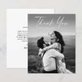 Budget Script Foto Huwelijks Dankkaart (Voorkant / Achterkant)