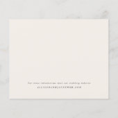 Budget Script Foto Ivoor Bruiloft Uitnodiging (Achterkant)