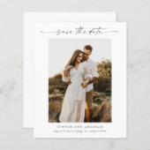 Budget Script Foto Minimale Bruiloft Bewaar de Dat (Voorkant / Achterkant)