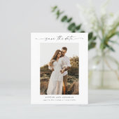 Budget Script Foto Minimale Bruiloft Bewaar de Dat (Staand voorkant)