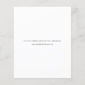 Budget Script Foto Minimale Bruiloft Bewaar de Dat (Achterkant)