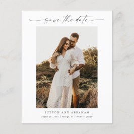 Budget Script Foto Minimale Bruiloft Bewaar de Dat