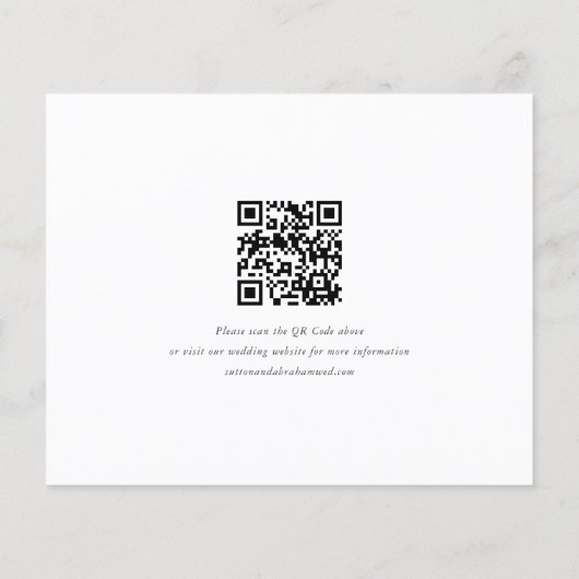 Budget Script Foto Save the Date met QR-code (Achterkant)