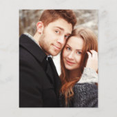 Budget Script Foto Winter Huwelijksuitnodiging (Achterkant)