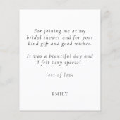 Budget Script Future Mrs. Vrijgezellenfeest Bedank (Achterkant)