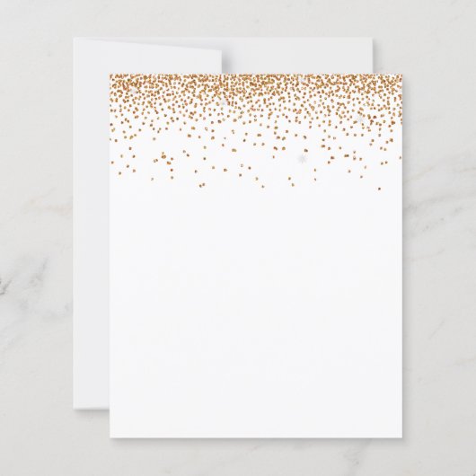 Budget Script Gold Glitter Weddenschap (Achterkant)