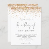 Budget Script Gold Glitter Weddenschap (Voorkant / Achterkant)