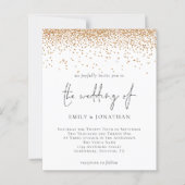 Budget Script Gold Glitter Weddenschap (Voorkant)