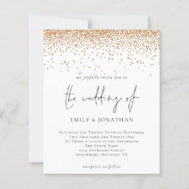Budget Script Gold Glitter Weddenschap
