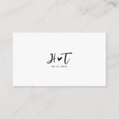 BUDGET Script Hart Monogram Menu Keuze Bruiloft (Achterkant)