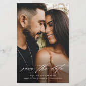 Budget Script Huwelijksfoto Save The Date Flyer (Voorkant)