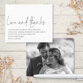 Budget Script Love Bedankt Foto Weddenschap Bedank