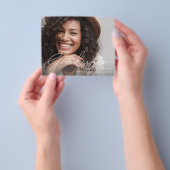 Budget Script Mod Foto Afstudeeraankondiging Flyer (Hand)