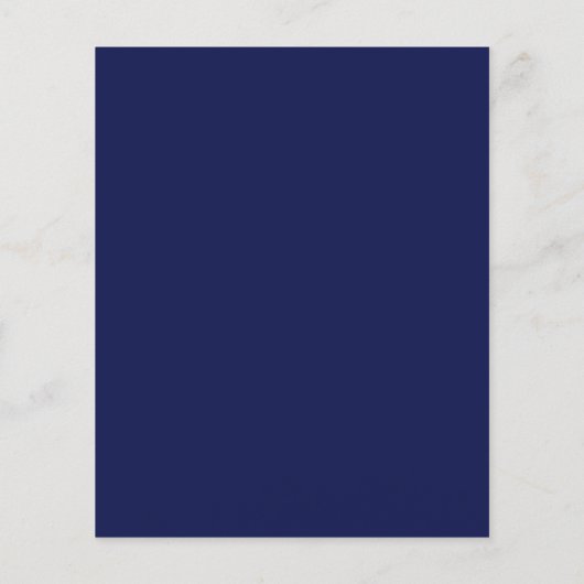 Budget Script Navy Gold 50th Birthday Invitation (Achterkant)