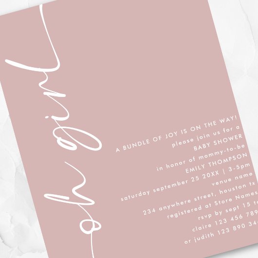 Budget Script Oh Meisje Dusty Roos Baby shower