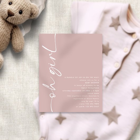 Budget Script Oh Meisje Dusty Roos Baby shower