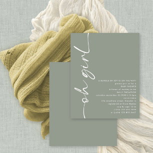 Budget Script Oh Meisje Sage Baby shower