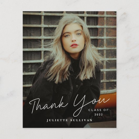 Budget Script Photo Afstuderen Hartelijk dank (Voorkant)