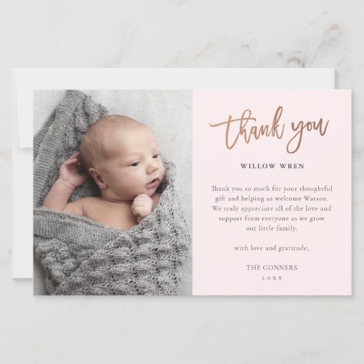 Budget Script Photo Baby Hartelijk dank (Voorkant)