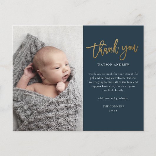 Budget Script Photo Baby Hartelijk dank (Voorkant)