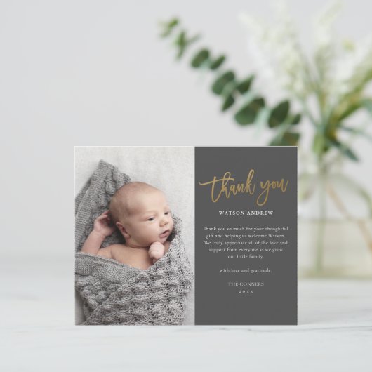 Budget Script Photo Baby Hartelijk dank (Staand voorkant)