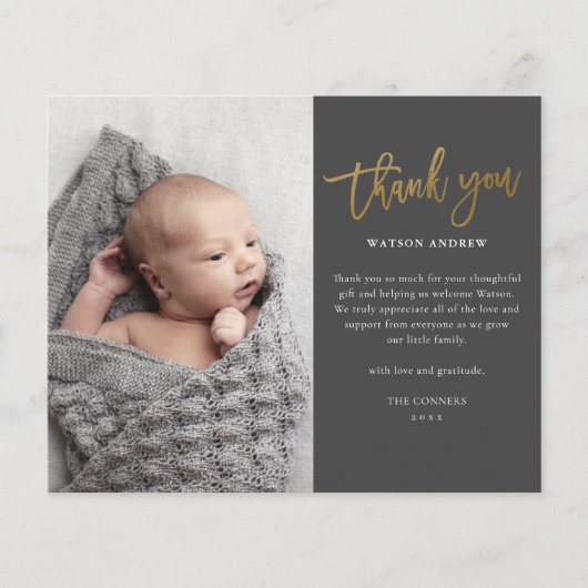 Budget Script Photo Baby Hartelijk dank (Voorkant)