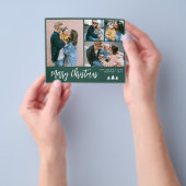 Budget Script Photo Collage Kerstfeestdag Flyer (Hand)