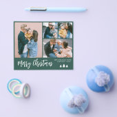 Budget Script Photo Collage Kerstfeestdag Flyer (Enkel)